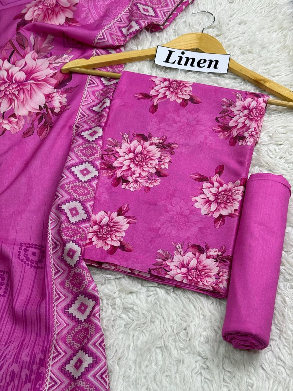 WINTER SILK DIGITAL PRINTED 3-PIECE - SD#19